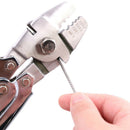 Wire Rope Crimping Tool with 180Pcs 3 Size Aluminum Double Barrel Ferrule C