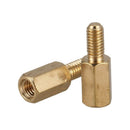 50Pcs M3 Male to Female 14mm Brass Screw Hexagonal Standoff Spacers A6U9