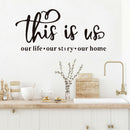 This is Us English Alphabet Removeable Wall Stickers Wallstickers Mural Art A