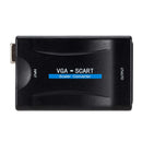 Vga To Scart Video Audio Converter Adapter With Remote Control Usb Dc Power