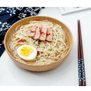 1 Pair Stainless Steel Chopsticks and 1 Wooden Bowl for Sald Fruit Dinner