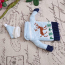 Knitting Christmas Wine Bottle Cover Set Sweater With Hat(Elk)