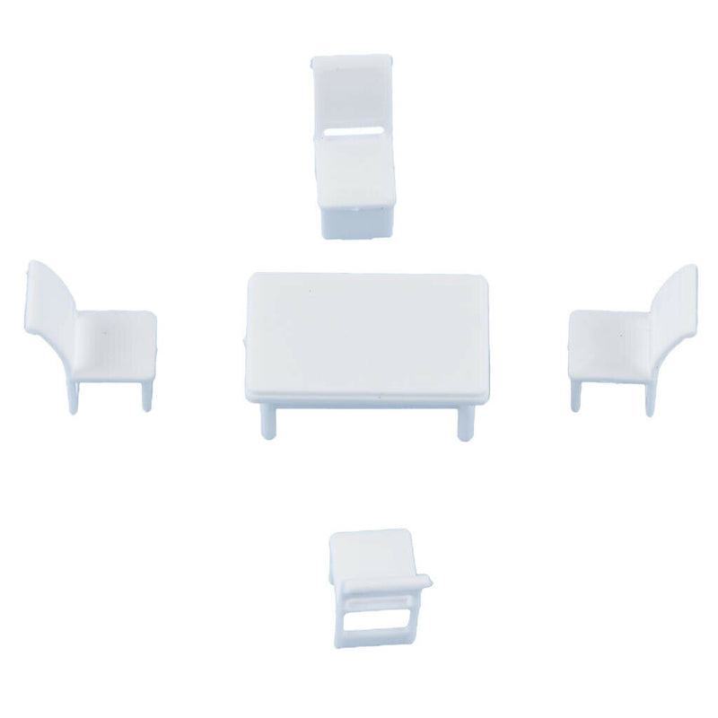1:75 Furniture Table Chair for Diorama Scenery Building Props Gift OO Scale