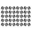 40pcs 1 inch Metal Ladder Slider Adjust Lock Buckles for Sports Backpack Straps