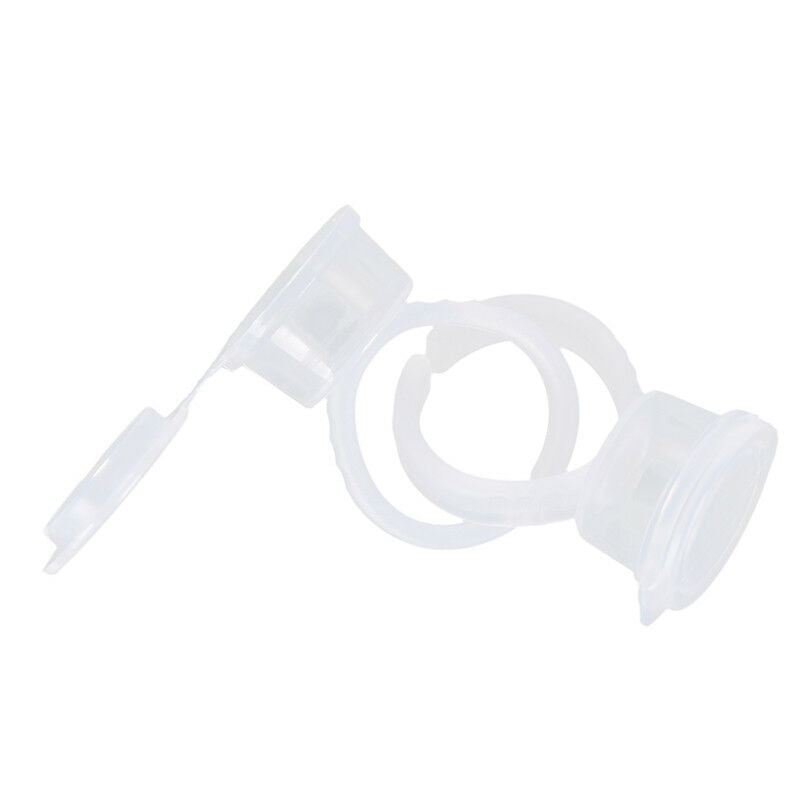 50pcs Pigment Tattoo Ink Cup Ring Holder Permanent Microblading Eyebrow Makeu.ES