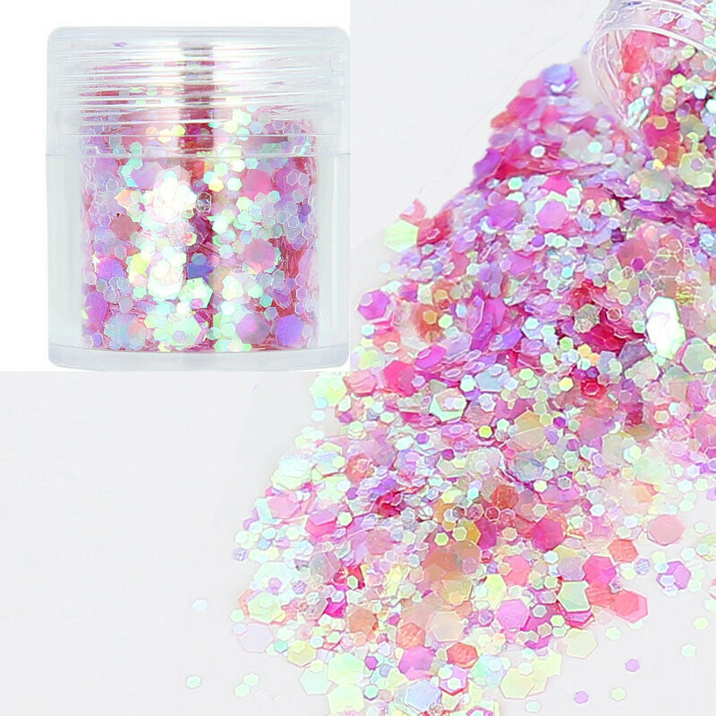 1/Set 8 Color Color Nails Sequins Glitter Sequins Eyeshadow Body Facial Shi N6O7