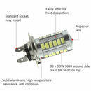 H7 5630SMD White 660LM 33 LED Light Car Fog Head Light Driving Bulbs OZ