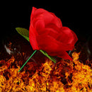 Stage Close Up Trick Torch Rose to Fire Tricks  Flame Appearing Flower Tool R0M6