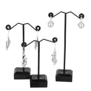 Metal Acrylic Black Jewelry Earring Display Stand Rack Tree Holder show