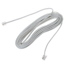 9M 30ft RJ11 6P2C Modular Telephone Phone Cables Wire White M9L1