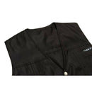 Mens Safari Vest Multi Pockets Fishing Hiking Photo Waistcoat XXXL Black