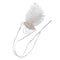 White Feather Flapper Headband w/Tassel 1920s Great   Bridal Headpiece
