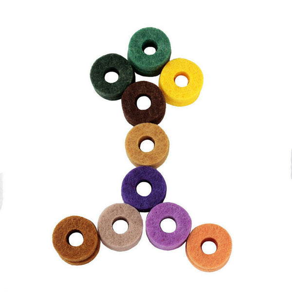 20pcs/ Pack High Quality Cymbal Stand Felt Washer Pad Replacement Round Sof