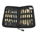 Pack of 14 Wooden Metal Pottery Clay Sculpture Handled Hand Crafts Tools