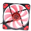 Red 12025 33LED Computer Case Cooling Fan Water-cooled Chassis Cooler 12cm