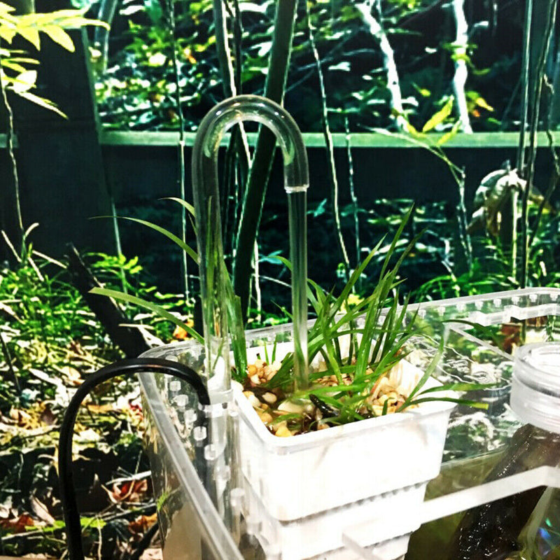 5 Pcs Transparent Acrylic Thickened Elbow Tube for Aquarium 1x15cm