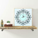 DIY Flower Special Shaped Diamond Painting Embroidery Wall Clock Home Decor