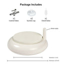 Aquarium Air Stone Kit, Fish Tank Bubbler, Nano Furnace Flue Round Air Ston A1C2