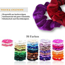 43pcs Velvet Scrunchies Elastic Ponytail Holder Fashion Women Hair Rings