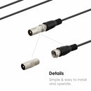 Flat Indoor HD Signal Amplifier Digital Antenna HDTV 50 Miles Range VHF-UHF F7P8