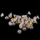 50 Pieces Silicone Earring Back Stoppers Findings Ear Nut Backings Ear Post