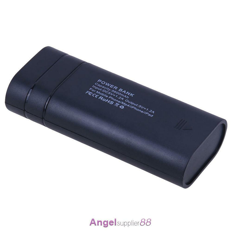 Universal USB 2X18650 Power Bank Case DIY Battery Charger Box +LED Flashlight
