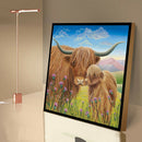 5D DIY Diamond Painting Kits Cow Full Round Drill Handicrafts Art (B2290)