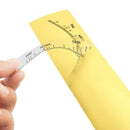 10pcs/Set Disposable Accurate Tattoo Eyebrow Ruler Stickers Cosmetic Tool