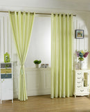 100x250cm Door Window Curtain Drape Panel Sheer Valance Divider Punch Green