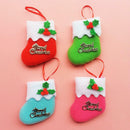 12x Christmas Stockings Hanging Decoration Tree Hanging Ornaments Pendant