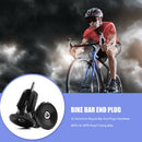 2x Aluminum Bicycle Bar End Plugs for Mountain Road Folding Bike (Black) A