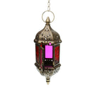 Moroccan Hanging Candle Lanterns Candlestick Decor Home, Wedding, Cafe, Bronze