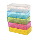 5 Colors in One Set Hard Plastic Case Holder Storage Box Rack for Battery 1 J6Y3