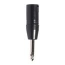 6.35mm Mono Male to XLR 3Pin Male Audio Plug Converter Adapter Connector