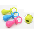 3Pcs Bite Resistant Bell Rubber Pacifier Pet Dog Puppy Molar Chew Training Toys