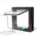 Pet door hatch coffee 4 Positions for cat dog H6E5