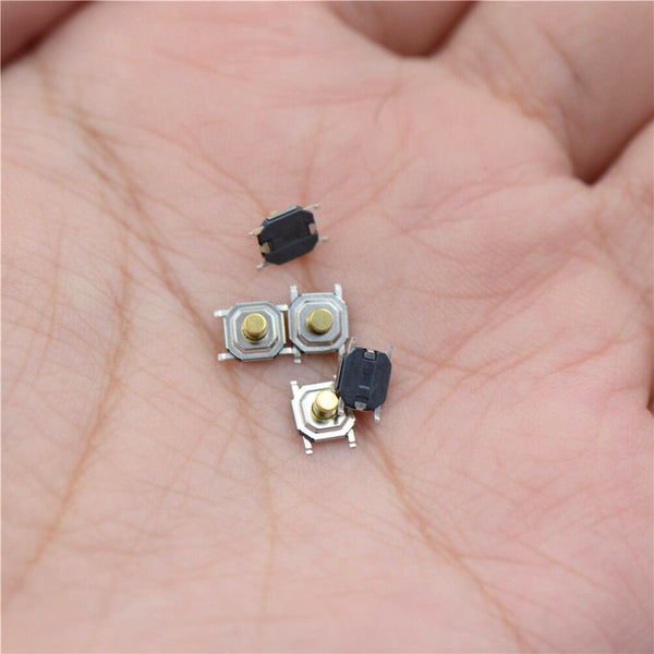 5pcs Micro Waterproof Copper Tactile Tact Touch Push Button Switch SMD 4x4x3m Yw