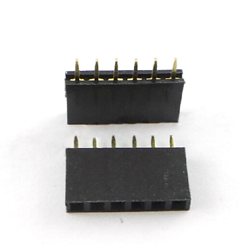 Trendy 10pcs 6Pin Female tall stackable Header Connector socket for Arduino Ew