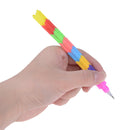 4 pcs/bag Creative rainbow multi-function building block pen pencil 8 knots  Gw