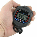 Digital Sport LCD Stopwatch RunningTimer Counter Chronograph Stop Watch Gif A1J0