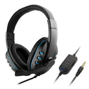 3.5mm Stereo Gaming Headset Headphone Mic for PS4 PC Tablet Smartphone Blue