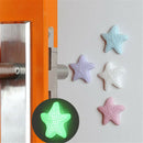 3Pcs Silicone Door Knob Crash Pad Wall Self Adhesive Luminous Guard Stopper JR