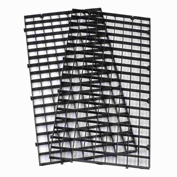 Grid Divider Tray Aquarium Fish Tank Bottom Isolate, 1PCS Black M4Z8