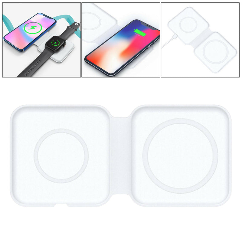 180 Degree Foldable Wireless Charger Magnetic Dual Charge for