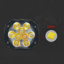2pcs CNSUNNYLIGHT 1000LM Motorcycle 6LED Headlights Scooter Fog Spotlights