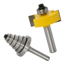 Rabbet Router Bit with 6 Pieces Bearings Set - 8mm Shank Woodworking Tool