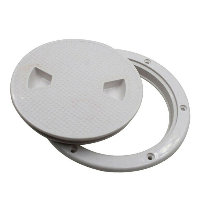 White Non Slip 6" Deck Inspection Hatch For Marine Corrosion Resistant