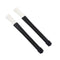 Telescopic Retractable Handles Percussion Drum Brushes Sticks (Black+White)