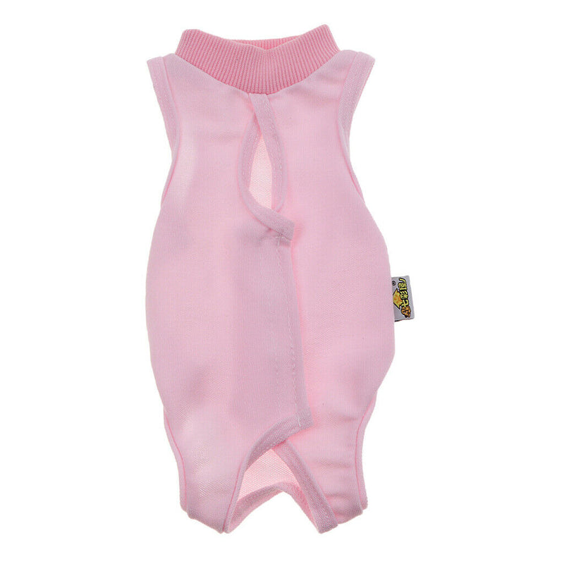 2 Pcs Medical Pet Shirt Dog Cat Operation Wound Dressing Recovery Body Suit (S,