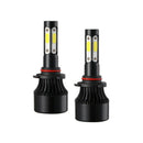 2* 4-Sides 9006/HB4 COB Hi-Lo Beam LED Headlight Kit Bulb High Low dfs KTT